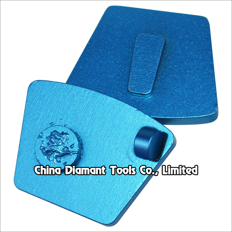 Redi lock PCD grinding shoe concrete floor polishing pad for Husqvarna grinders - 2 PCD segments