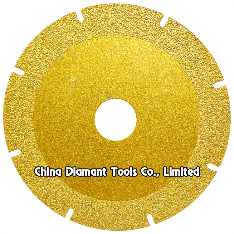 Vacuum brazed multi purpose diamond saw blades for cutting stone ceramic concrete
